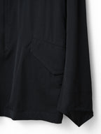 S/S 09 Silk Hooded M-65 Jacket Black