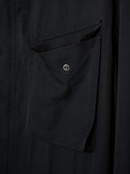 S/S 09 Silk Hooded M-65 Jacket Black