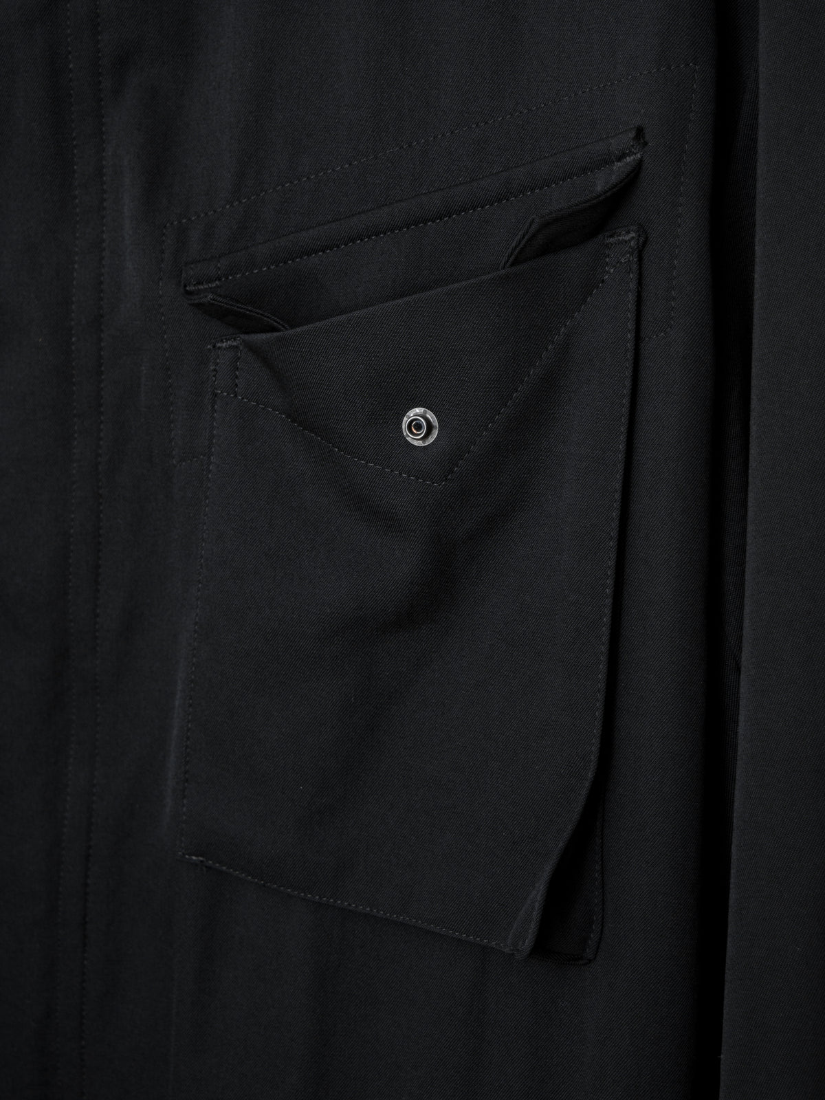 S/S 09 Silk Hooded M-65 Jacket Black