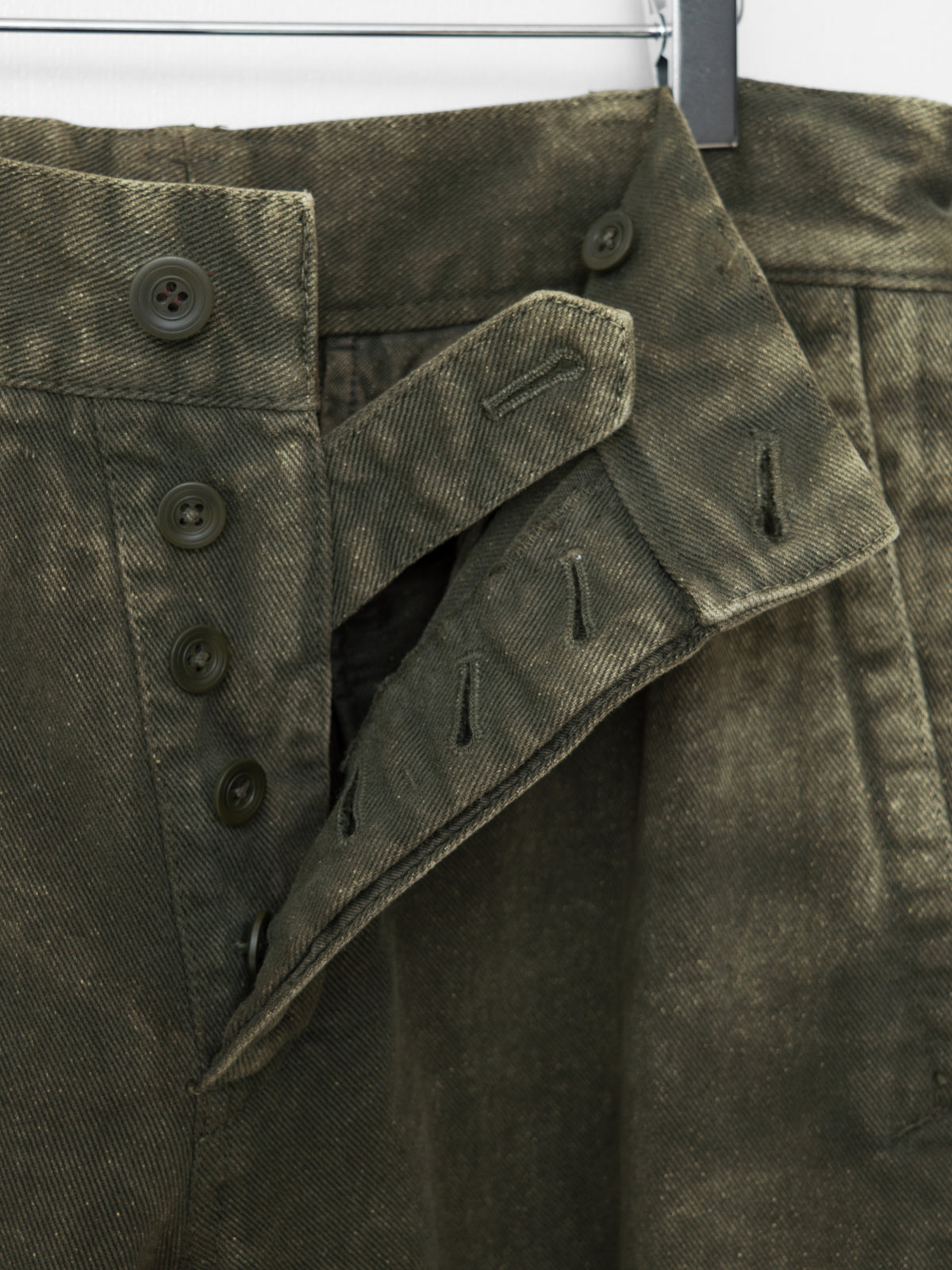 A/W 06 Garment Dyed Belted Field Pants Olive
