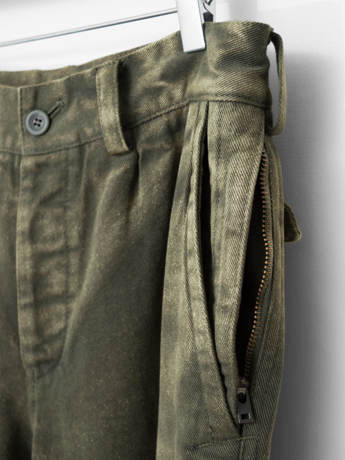 A/W 06 Garment Dyed Belted Field Pants Olive
