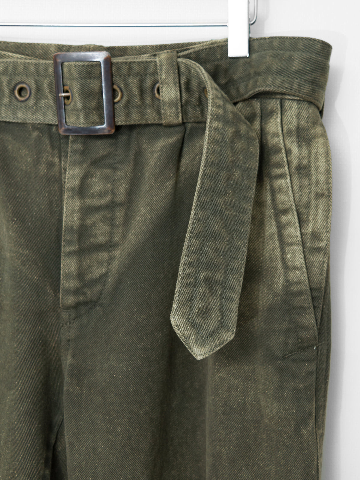 A/W 06 Garment Dyed Belted Field Pants Olive