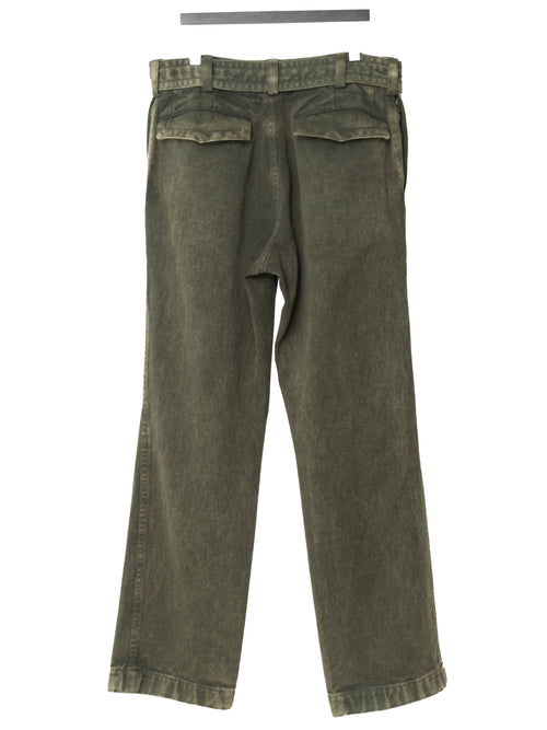 A/W 06 Garment Dyed Belted Field Pants Olive