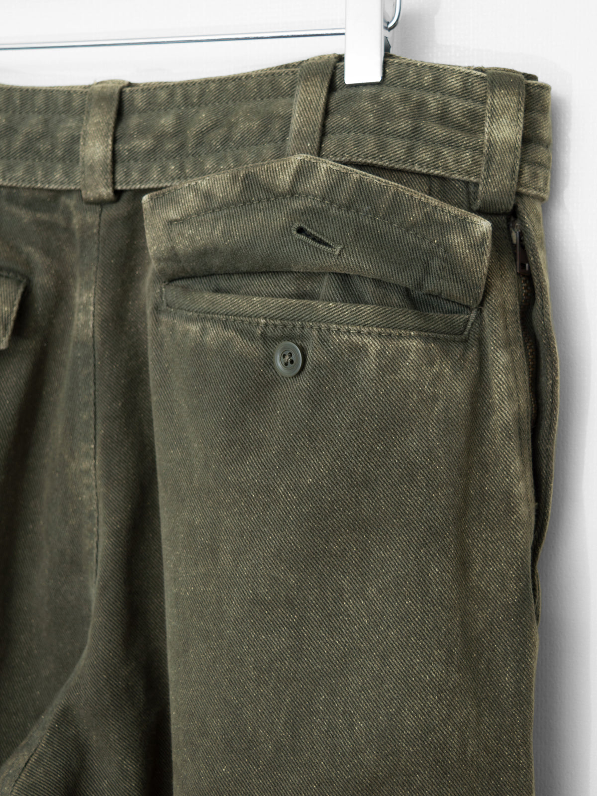 A/W 06 Garment Dyed Belted Field Pants Olive