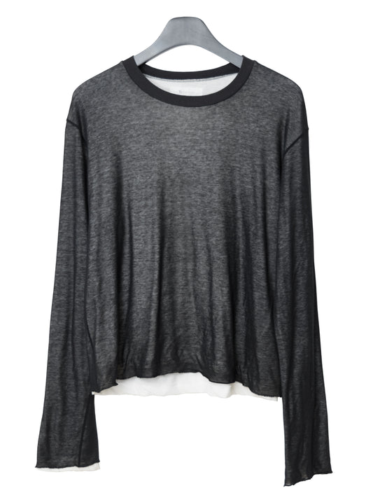 double layered longsleeve black ∙ cotton poly ∙ medium