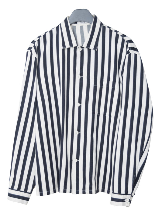 s/s 87 striped shirt dark navy ∙ cotton ∙ one size