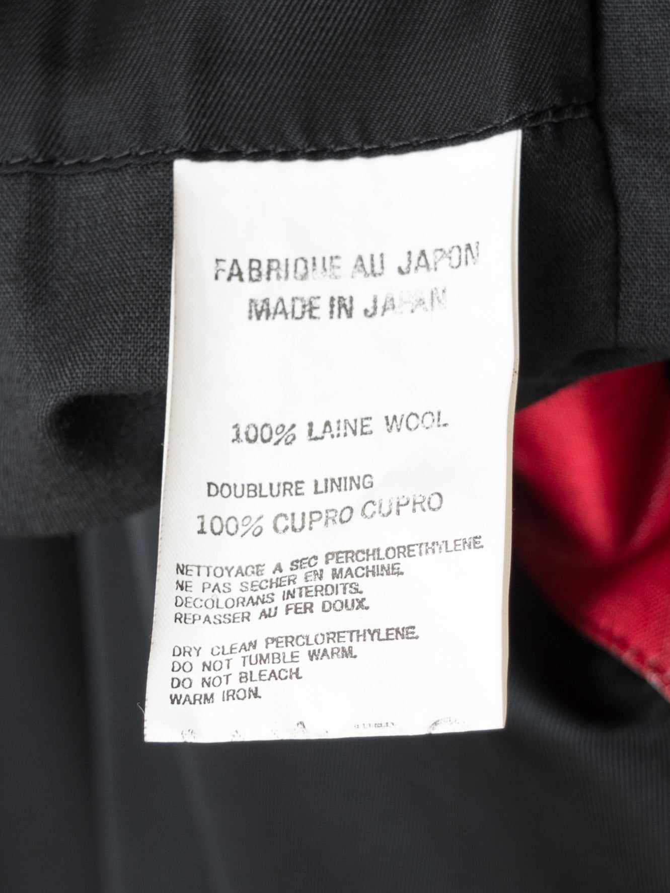 raglan sleeve coat black ∙ wool ∙ medium