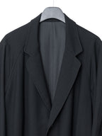 Raglan Sleeve Coat Black