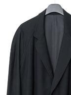 Raglan Sleeve Coat Black