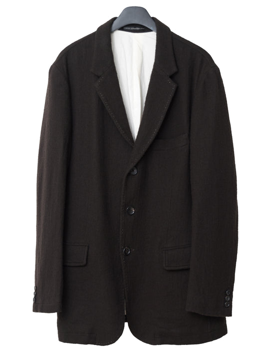 tailored jacket coffee ∙ wool ∙ medium