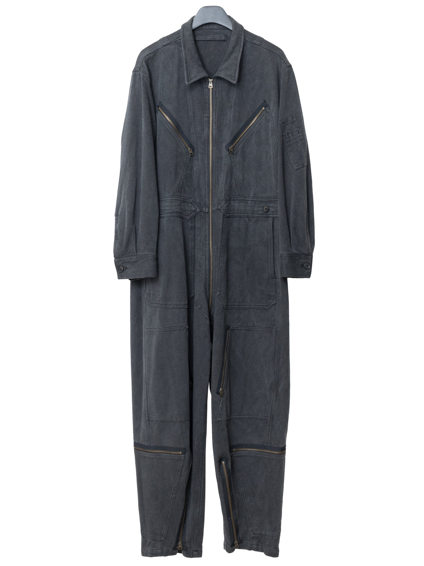 l-1 flight suit dark grey ∙ heavy cotton ∙ one size