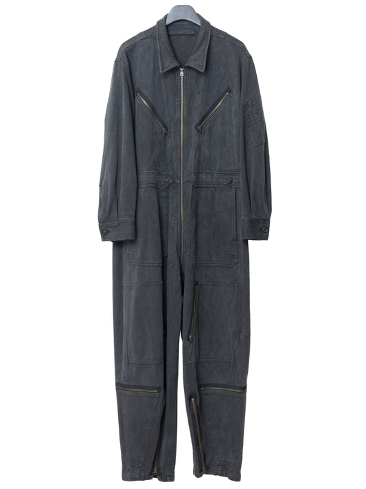 l-1 flight suit dark grey ∙ heavy cotton ∙ one size