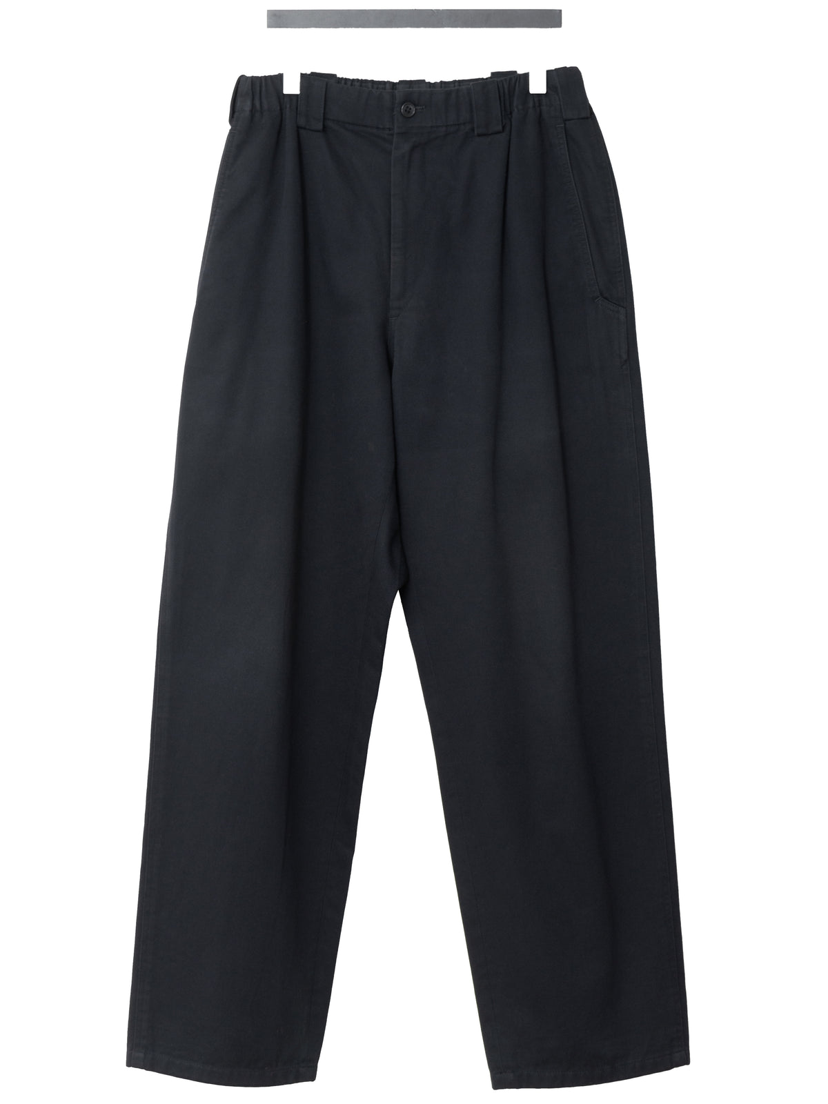 Elastic Waist Pants Black