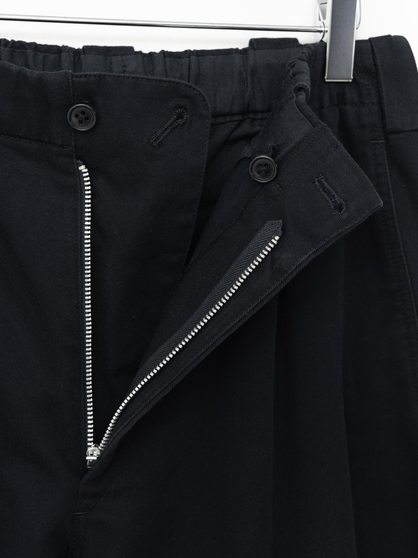 elastic waist pants black ∙ cotton ∙ medium