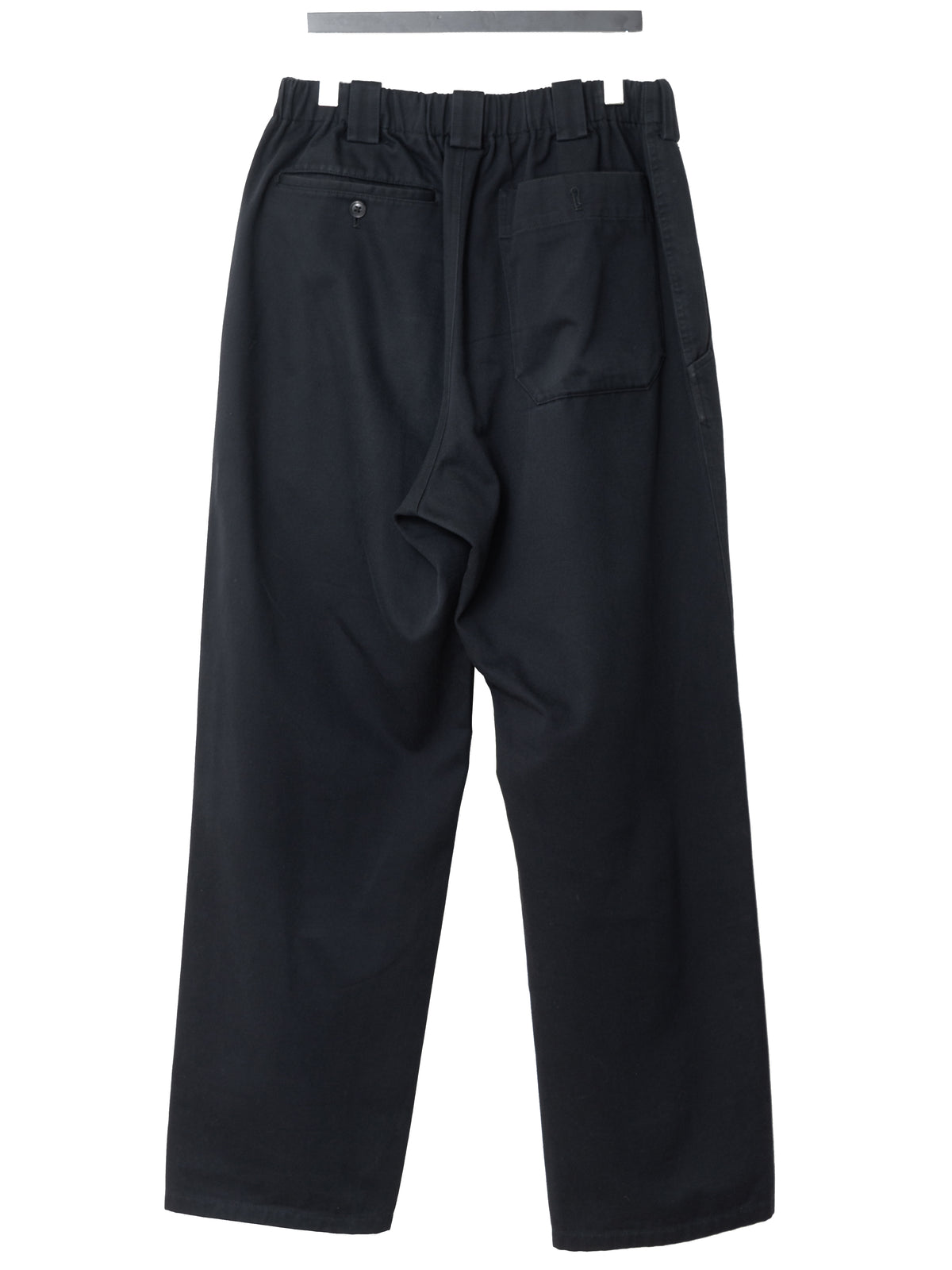 Elastic Waist Pants Black