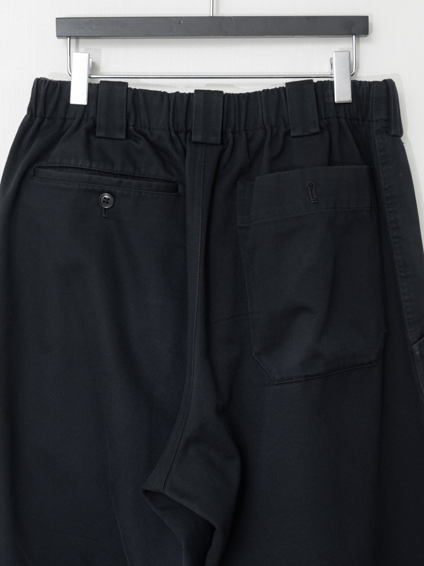elastic waist pants black ∙ cotton ∙ medium
