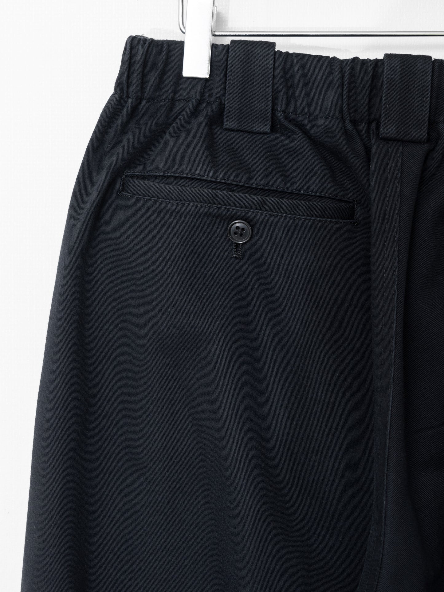 elastic waist pants black ∙ cotton ∙ medium