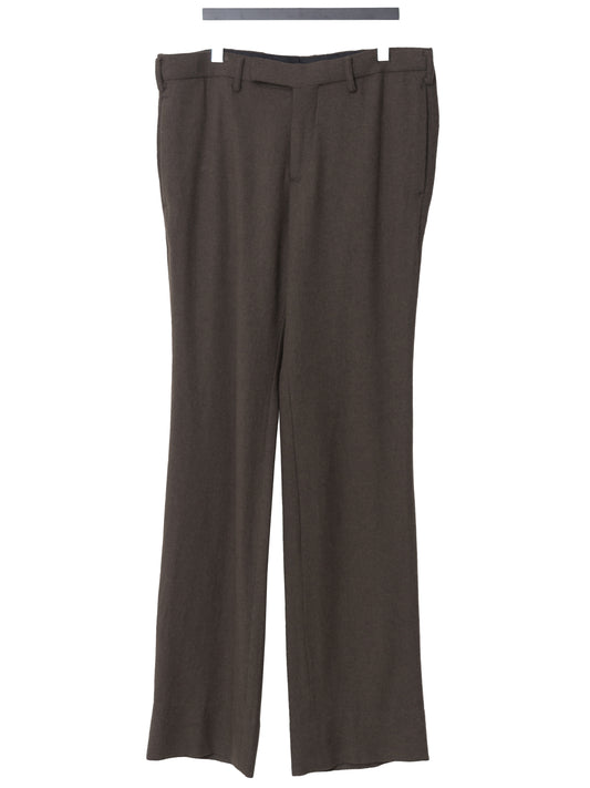 a/w 06 flat front pants chestnut ∙ wool nylon ∙ medium