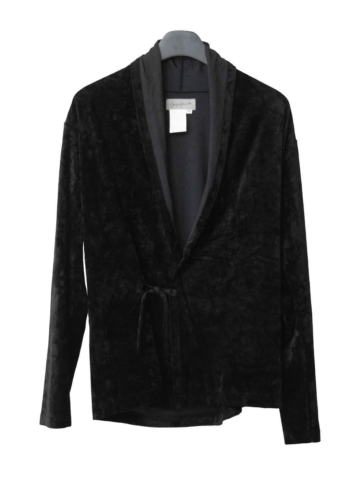 A/W 95 Shawl Collar Tie Cardigan Black