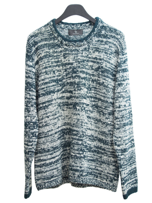 knit pullover forest melange ∙ wool silk ∙ medium