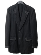 A/W 03 Peak Lapel Tailored Jacket Black