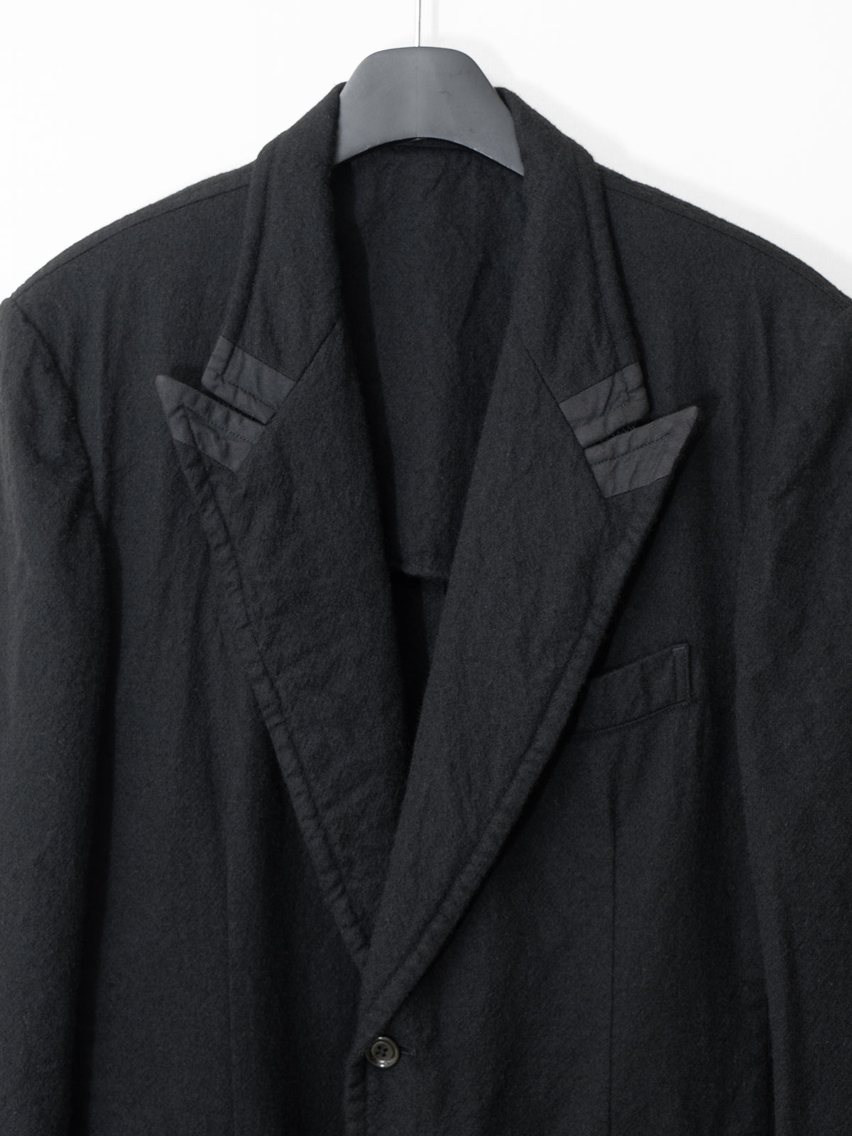A/W 03 Peak Lapel Tailored Jacket Black