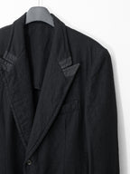 A/W 03 Peak Lapel Tailored Jacket Black