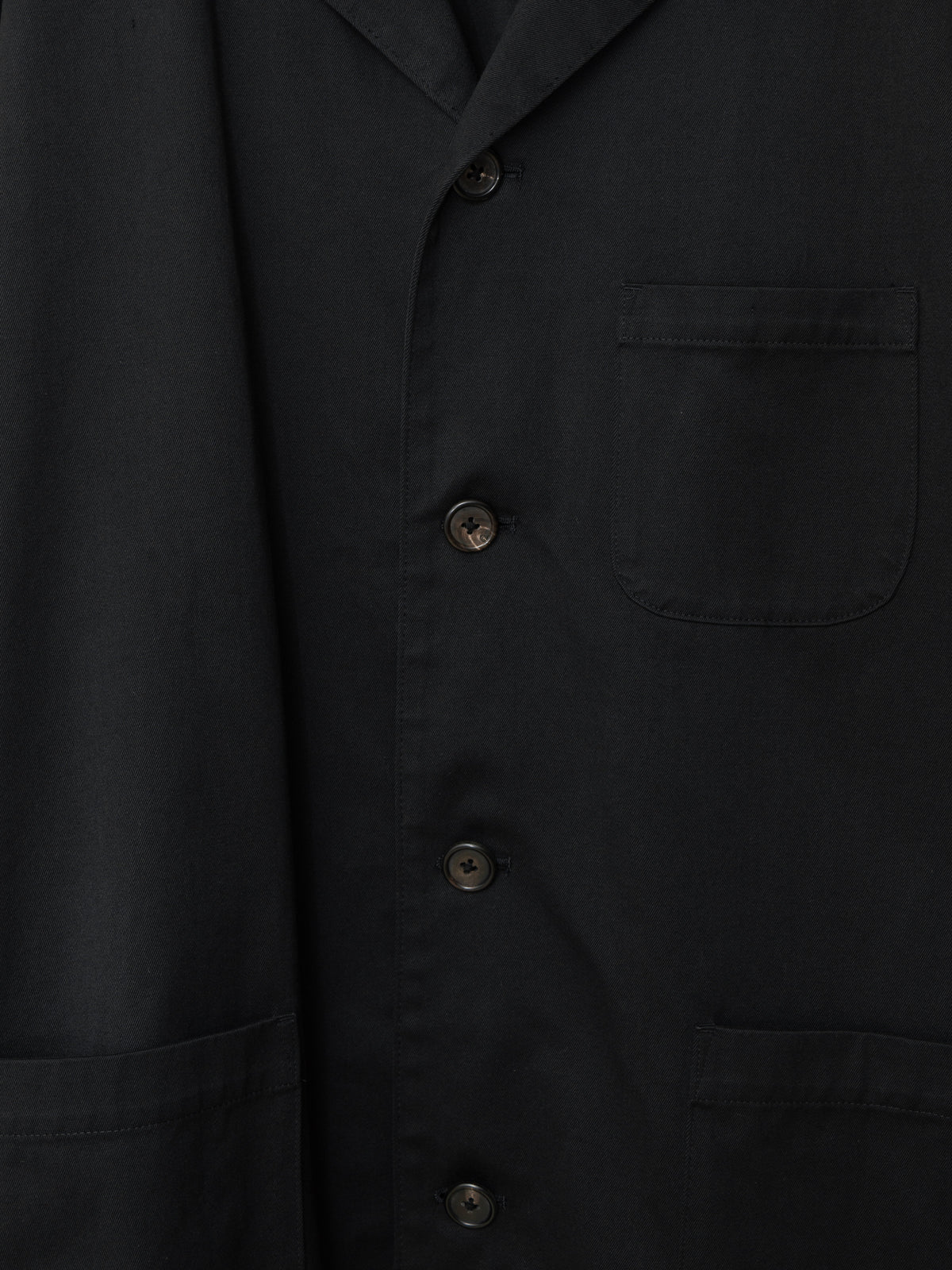 3 Pocket Coverall Jacket Black