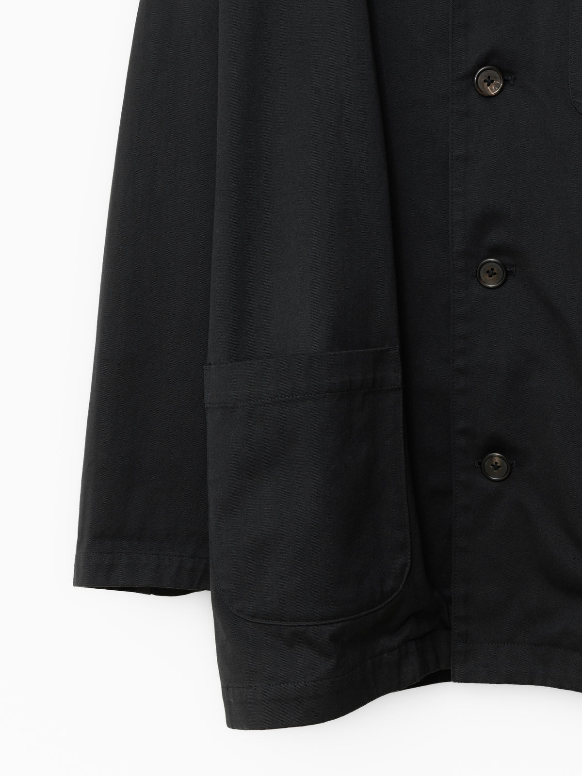 3 Pocket Coverall Jacket Black