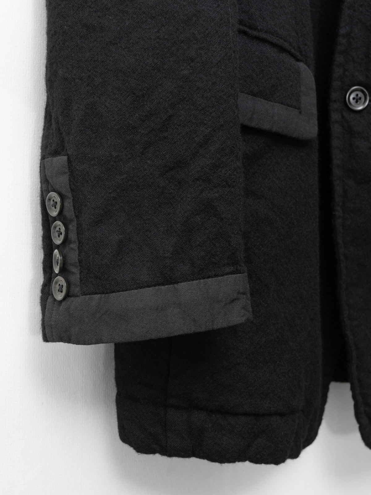 A/W 03 Peak Lapel Tailored Jacket Black