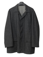 4 Button Coverall Jacket Charcoal
