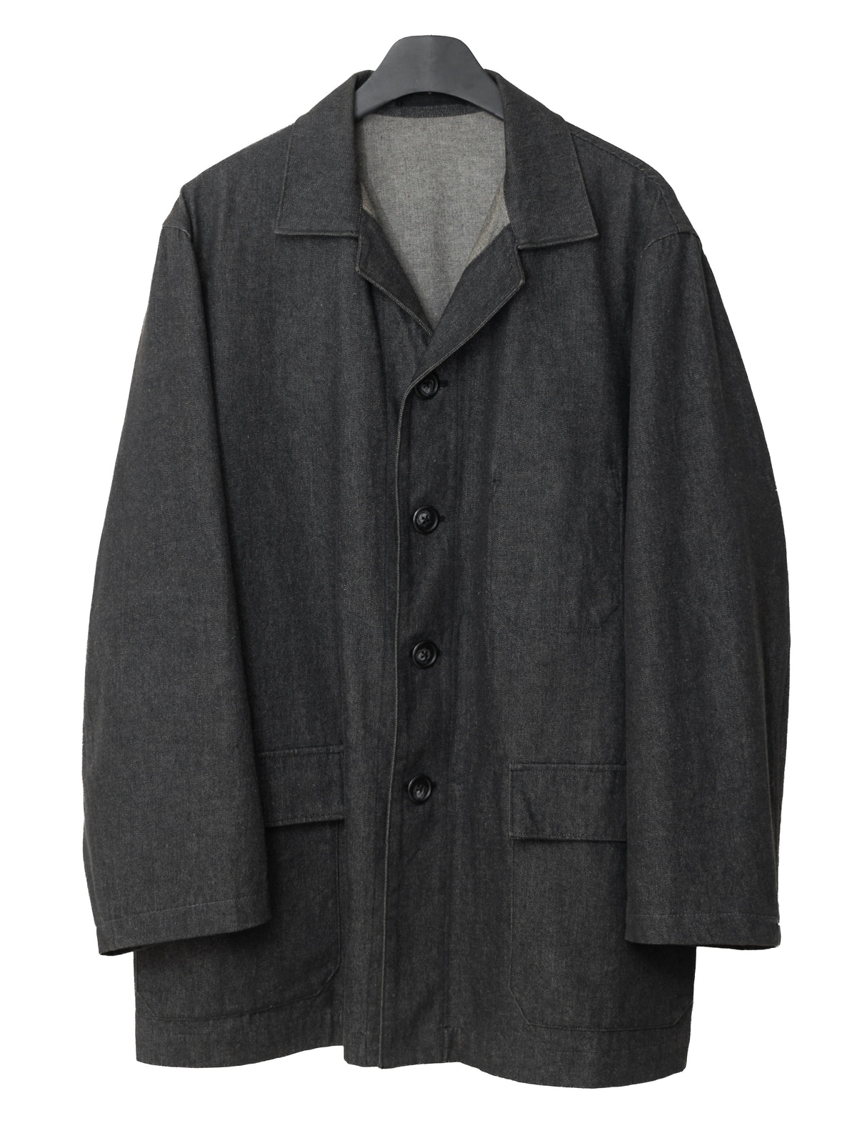 4 Button Coverall Jacket Charcoal