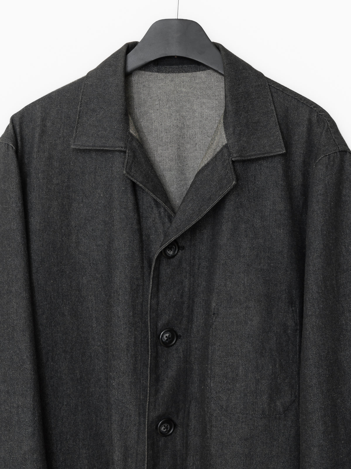 4 Button Coverall Jacket Charcoal