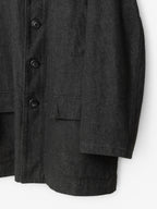 4 Button Coverall Jacket Charcoal