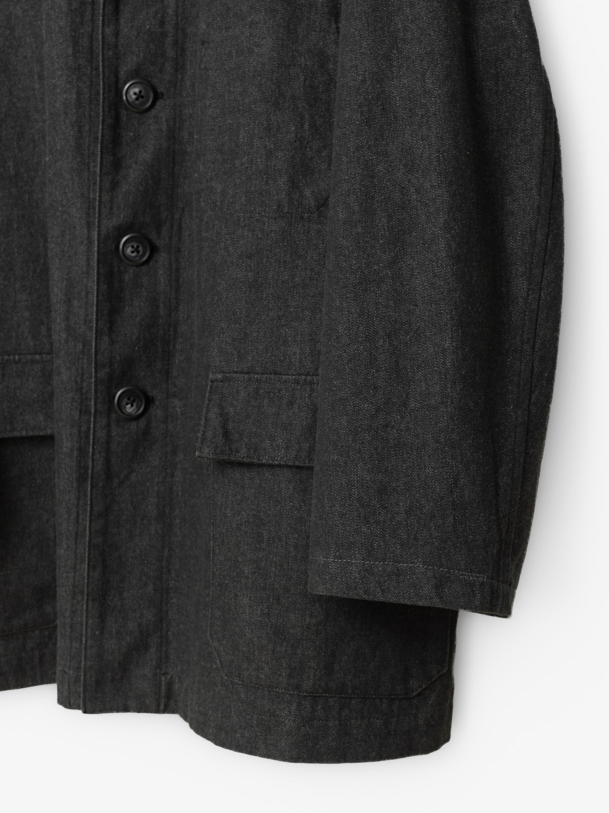 4 Button Coverall Jacket Charcoal