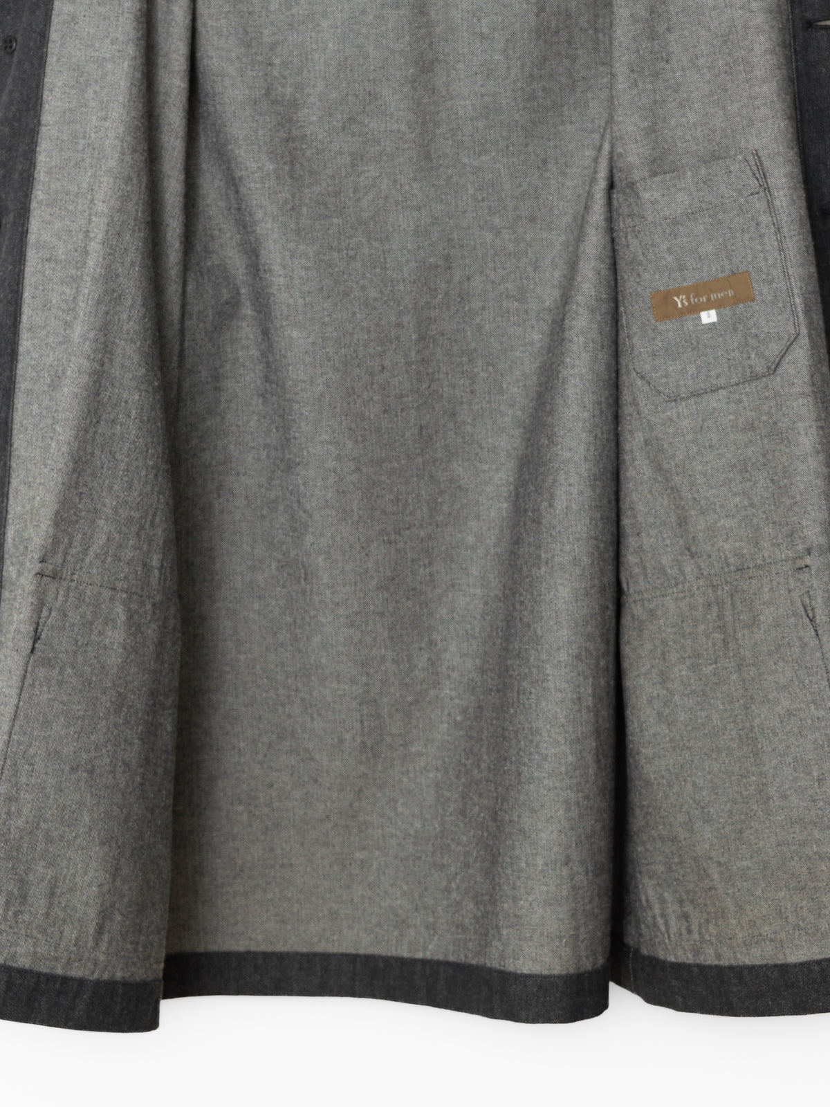 4 Button Coverall Jacket Charcoal