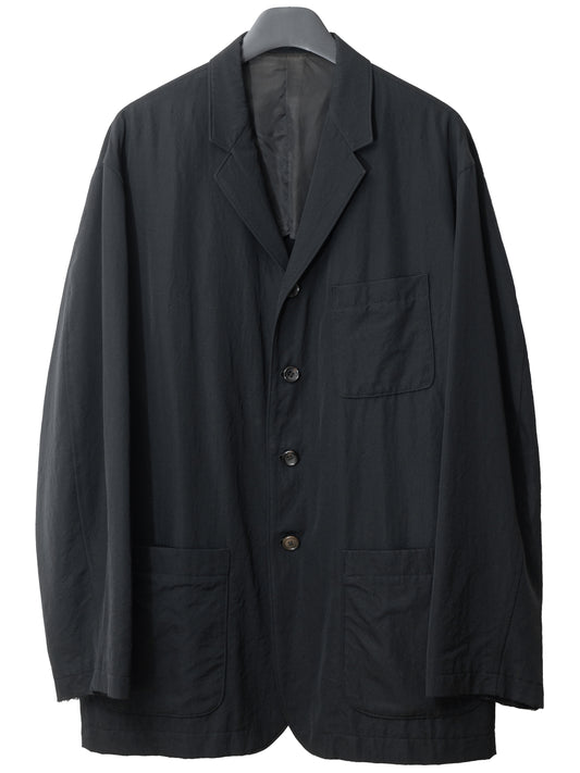 4b tailored jacket black ∙ wool gabardine ∙ medium