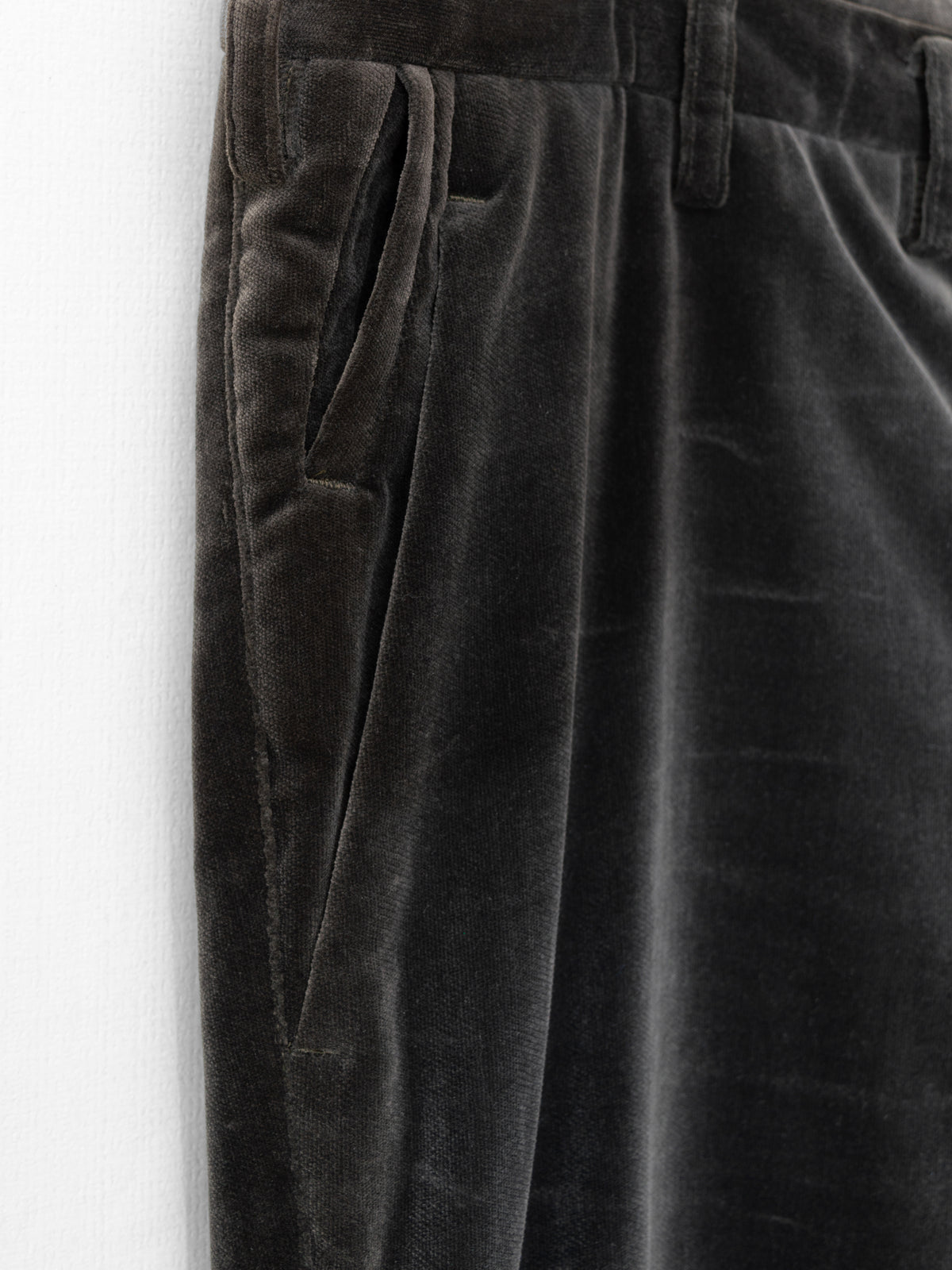 A/W 07 Flat Front Slacks Mink Brown