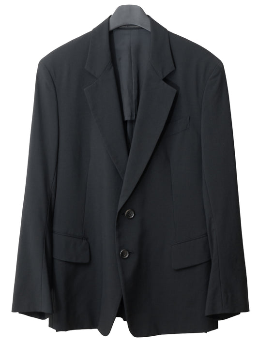 2b tailored jacket black ∙ wool gabardine ∙ small