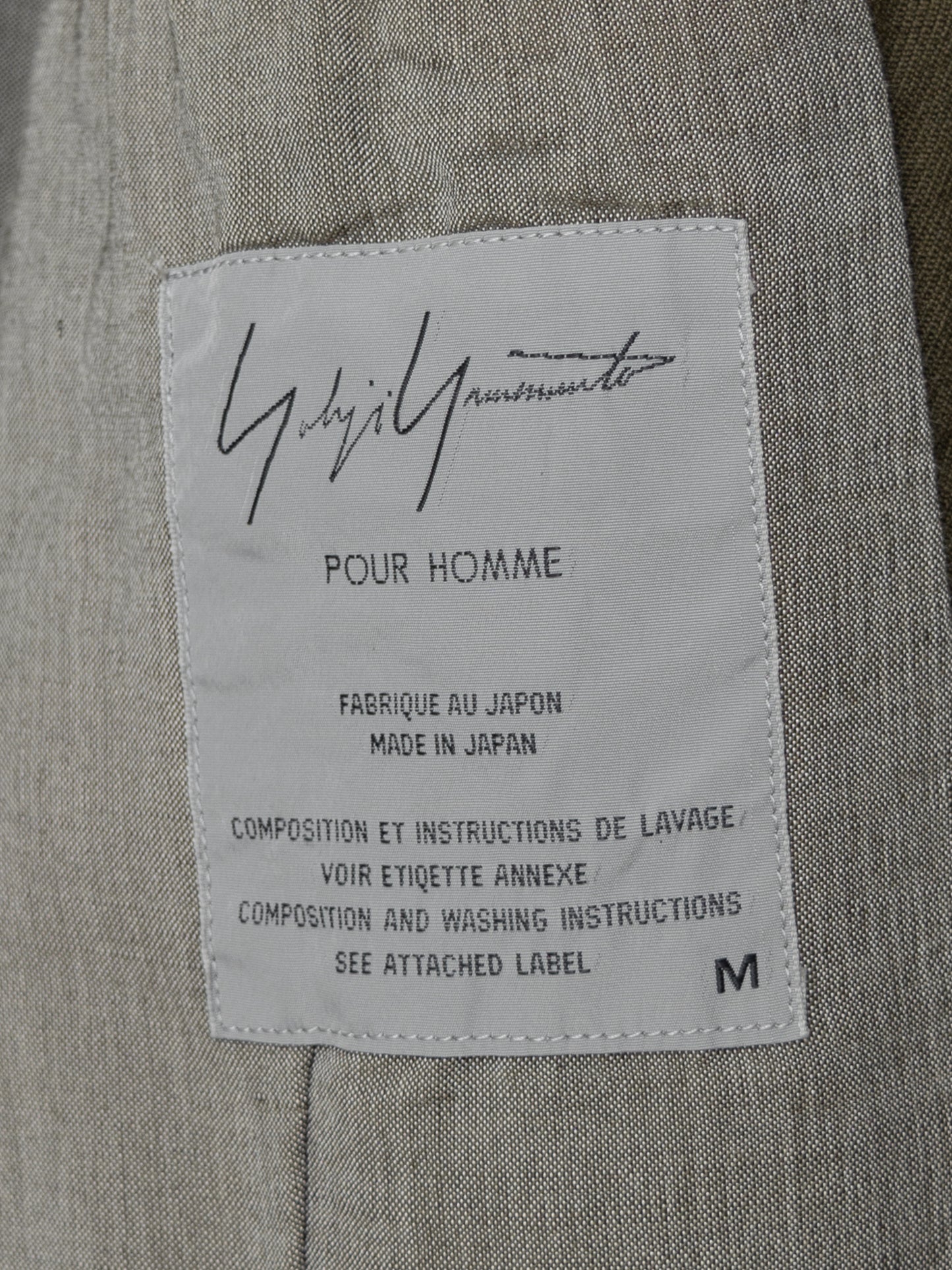 a/w 98 garment dyed mink collar half coat brown ∙ wool gabardine ∙ medium