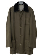 A/W 98 Garment Dyed Mink Collar Half Coat Brown