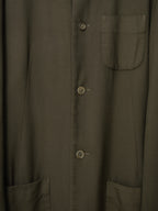 A/W 98 Garment Dyed Mink Collar Half Coat Brown