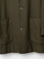 A/W 98 Garment Dyed Mink Collar Half Coat Brown