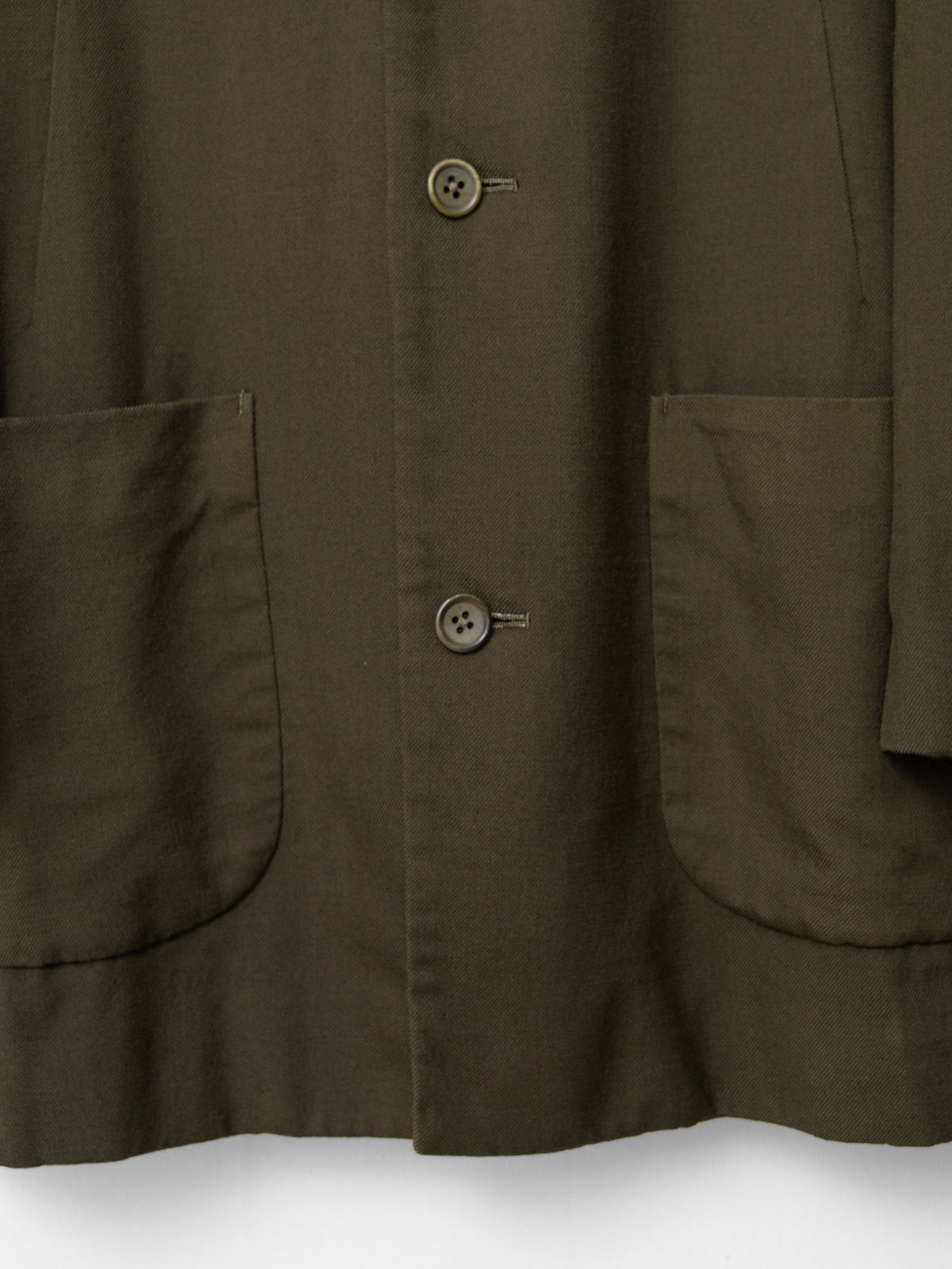 A/W 98 Garment Dyed Mink Collar Half Coat Brown