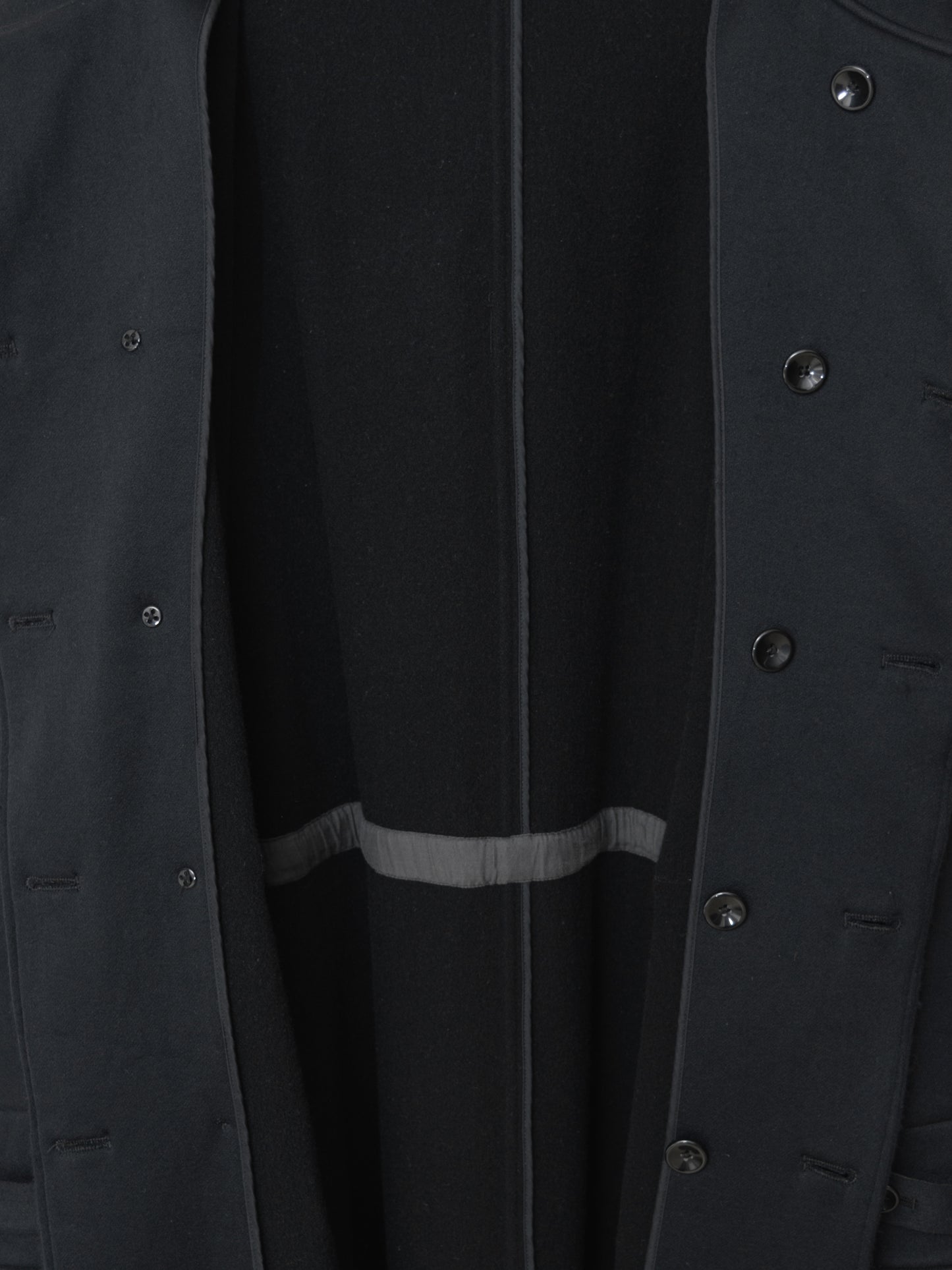 mountain parka black ∙ nylon wool ∙ large