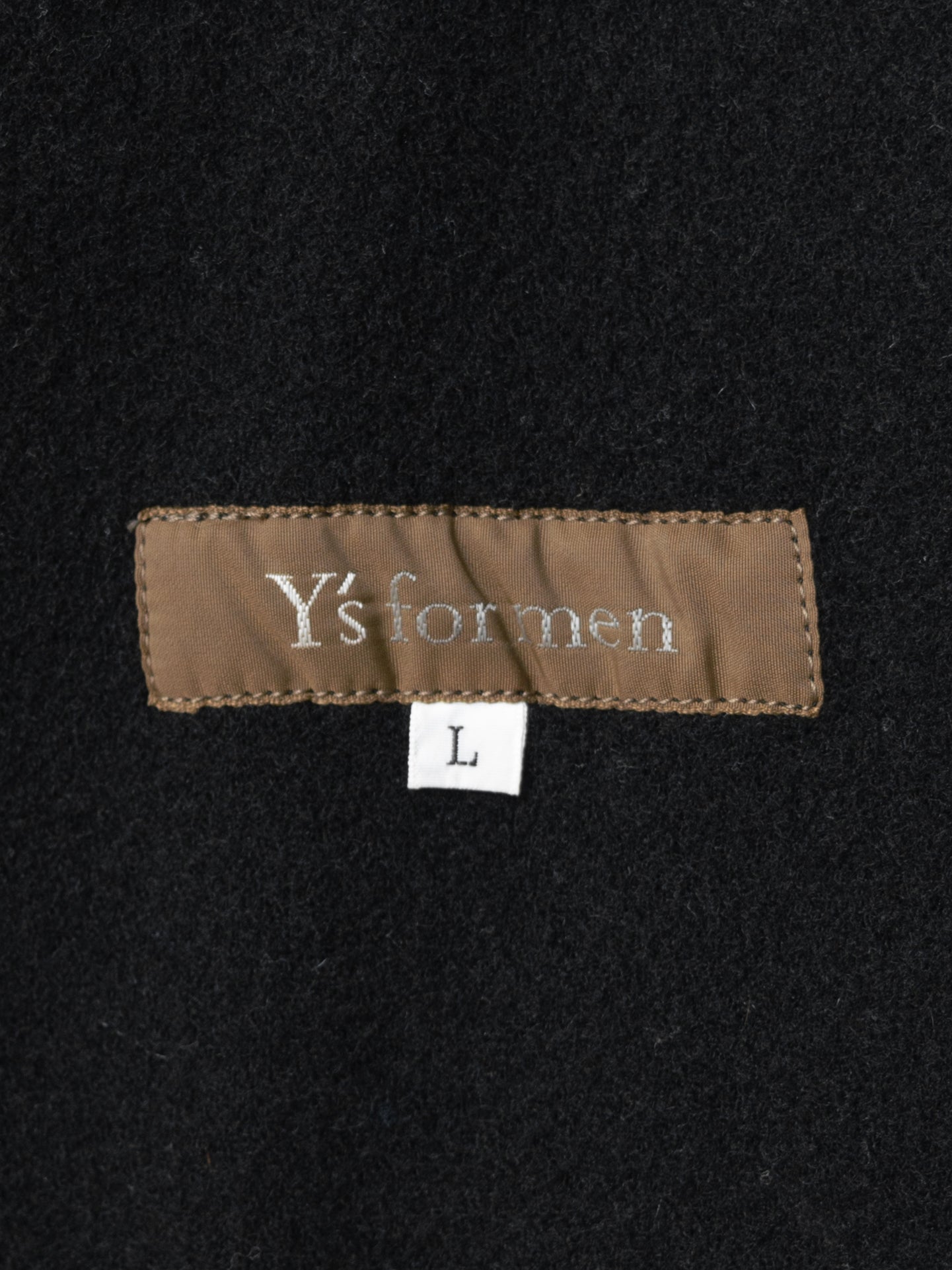 mountain parka black ∙ nylon wool ∙ large