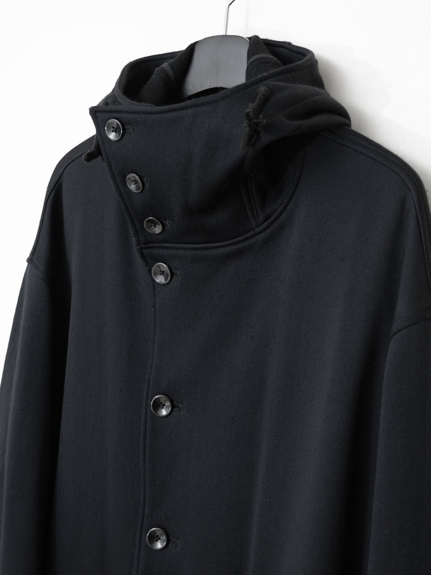 mountain parka black ∙ nylon wool ∙ large