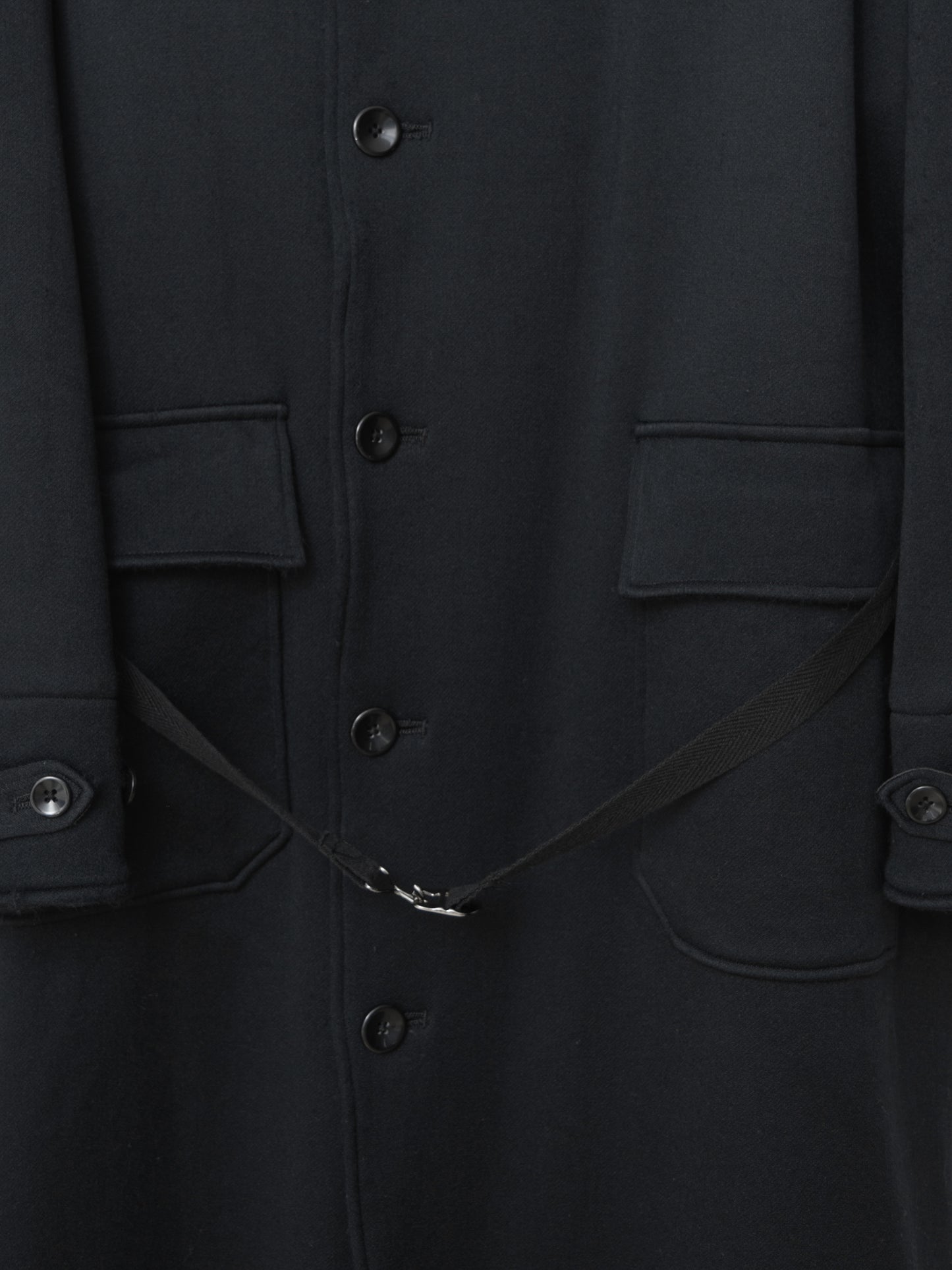 mountain parka black ∙ nylon wool ∙ large