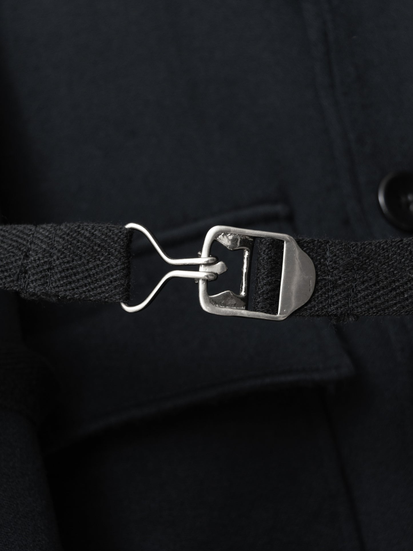 mountain parka black ∙ nylon wool ∙ large