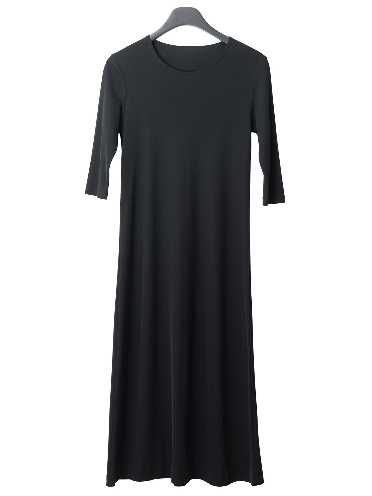 Half Sleeve Jersey Dress Black